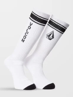 Volcom High Stripe Socks White