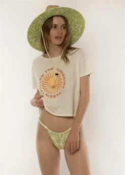 Sisstrevolution Follow The Sunshine Crop T-Shirt Viwhite