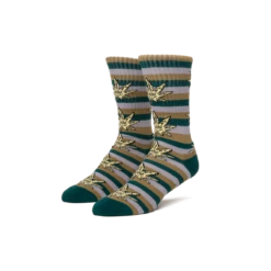 Huf Green Buddy Stripe Socks Pine