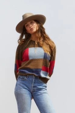 Brixton Fiona Strick Sweater Seal Brown