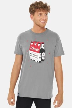 Derbe Herrenhandtasche T-Shirt Rot Weiss Lave