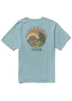Vissla Monkey Sea Organic T-Shirt Stone Blue -Street Kleidung Geschäft M4224MON 1 2afa1b97 910c 4caf 87