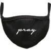 MasterDis Pray Wording Face Mask Blk