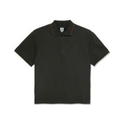 Polar Skate Co. Checkered Surf Polo Shirt Dirty Black