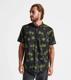 Roark Scholar Fronds SL Hemd Black