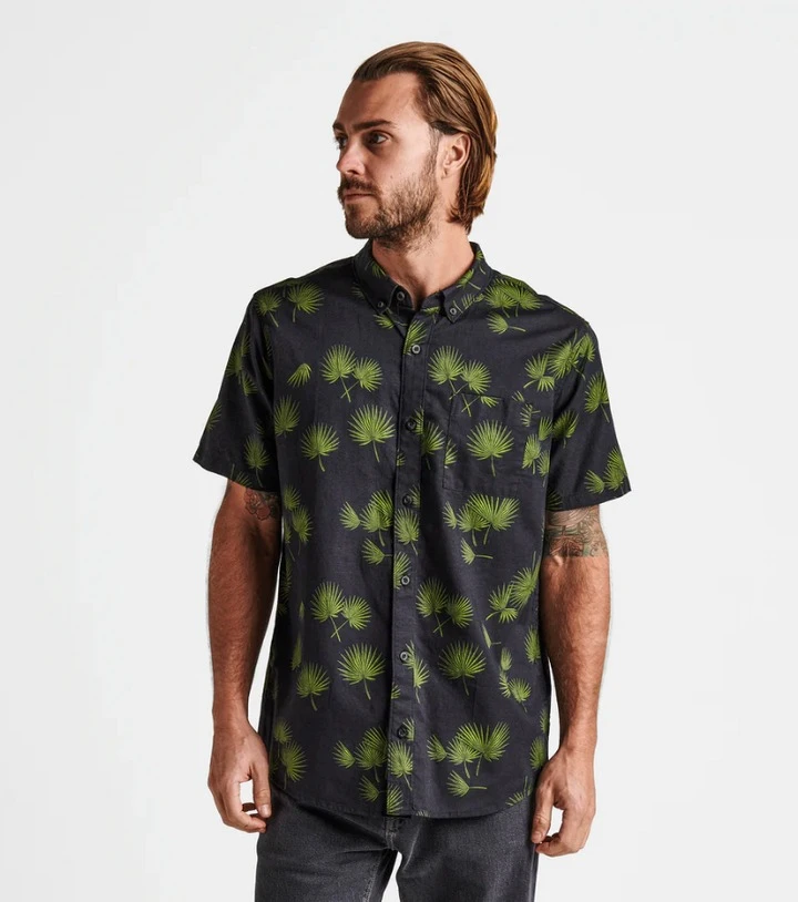 Roark Scholar Fronds SL Hemd Black 1 Roark Scholar Fronds SL Hemd Black