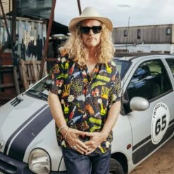 Dudes Treasure Trail SL Hemd Black