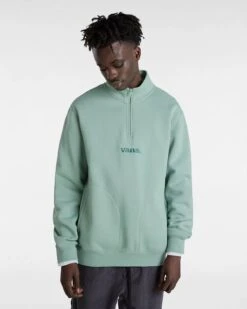 Vans Lowered Qzip Sweat Iceberg Green