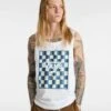 Vans Print Box Tank White Pale Aqua