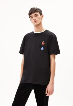 Armedangels Aadoni Heaart T-Shirt Black