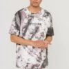 Kaotiko Tie Dye T-Shirt Black White
