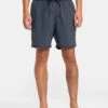 Rvca Pigment Elastic Jam Shorts New Navy