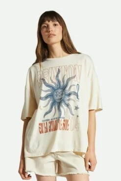 Brixton El Festival Oversize T-Shirt White Smoke