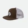 Brixton Oath MP Trucker Cap Sepia White