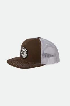 Brixton Oath MP Trucker Cap Sepia White