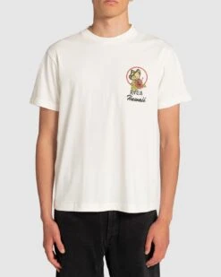 Rvca Wish You Were Here T-Shirt Salt