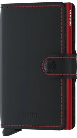 Secrid Mini Wallet Matte Black Red