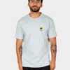 Iriedaily Lazy Sunny Day Emb T-Shirt Ice Blue