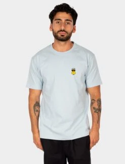 Iriedaily Lazy Sunny Day Emb T-Shirt Ice Blue