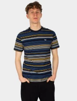 Iriedaily Lino T-Shirt Navy Yellow