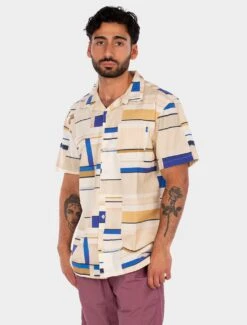 Iriedaily Resorio SSL Hemd Cremeblue