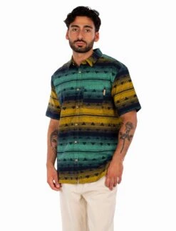 Iriedaily Santo SSL Hemd Navy Orange