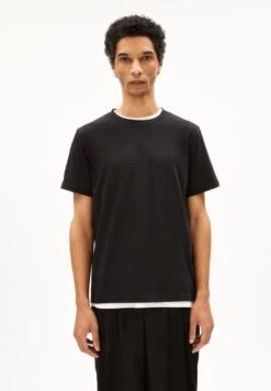 Armedangels Jaamel Structure T-Shirt Black