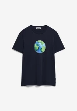 Armedangels Jaames Plaanet T-Shirt Night Sky