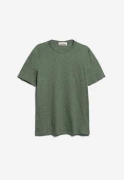 Armedangels Jaames Structure T-Shirt Green Spruce Bo