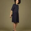 Wemoto Les Viscose Blend Kleid Dark Navy
