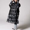 Rainkiss Rain Poncho Black Polka