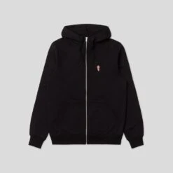 Revolution Logo Zip Hoody Black