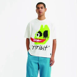 Levis Skateboarding Skate Graphic Box T-Shirt Rribit Green