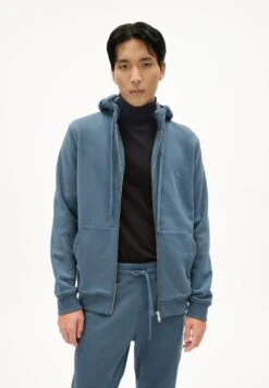 Armedangels Saromiaan Comfort Zip Hoody Iron Blue