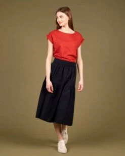 Wemoto Shelly Seersucker Rock Black Navy Blue