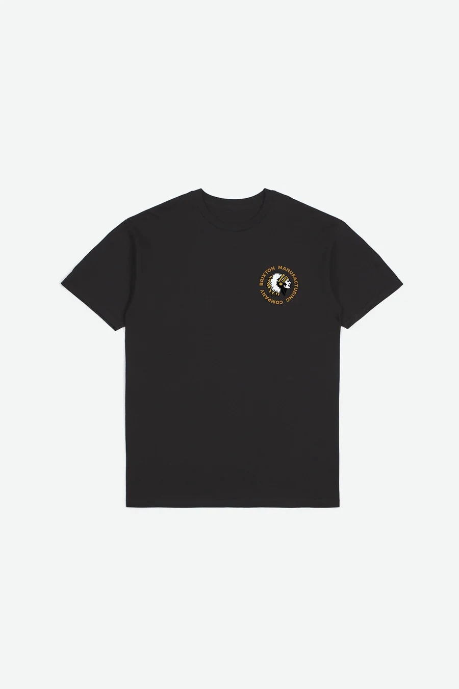 Brixton Rival Stamp T-Shirt Blk Garm Dyed 1 Brixton Rival Stamp T-Shirt Blk Garm Dyed