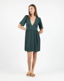 Wemoto Juliette Dress Dark Green