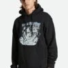 Brixton Bass Brains Monster Hoody Black